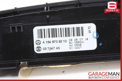 06-12 Mercedes X164 GL450 ML450 Hazard Control Switch Panel 1648709210 OEM