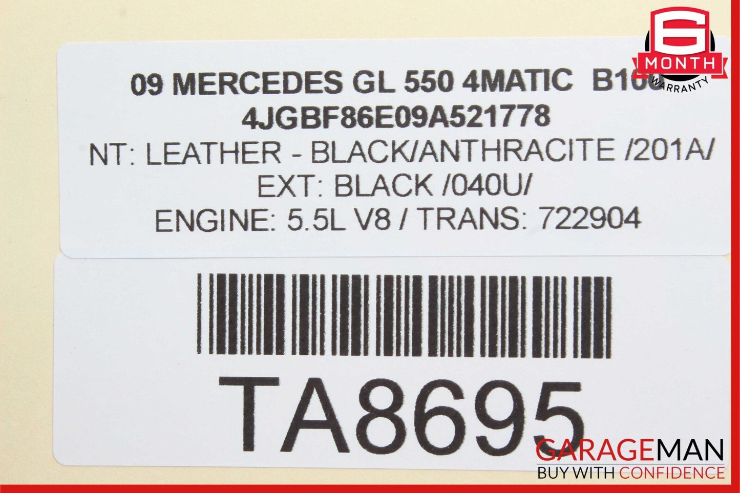 07-12 MERCEDES X164 GL550 4MATIC FRONT RIGHT SEATBELT SEAT BELT RETRACTOR OEM