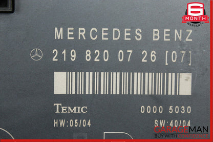 06-11 Mercedes W219 CLS500 Front Right Passenger Door Control Module Unit OEM