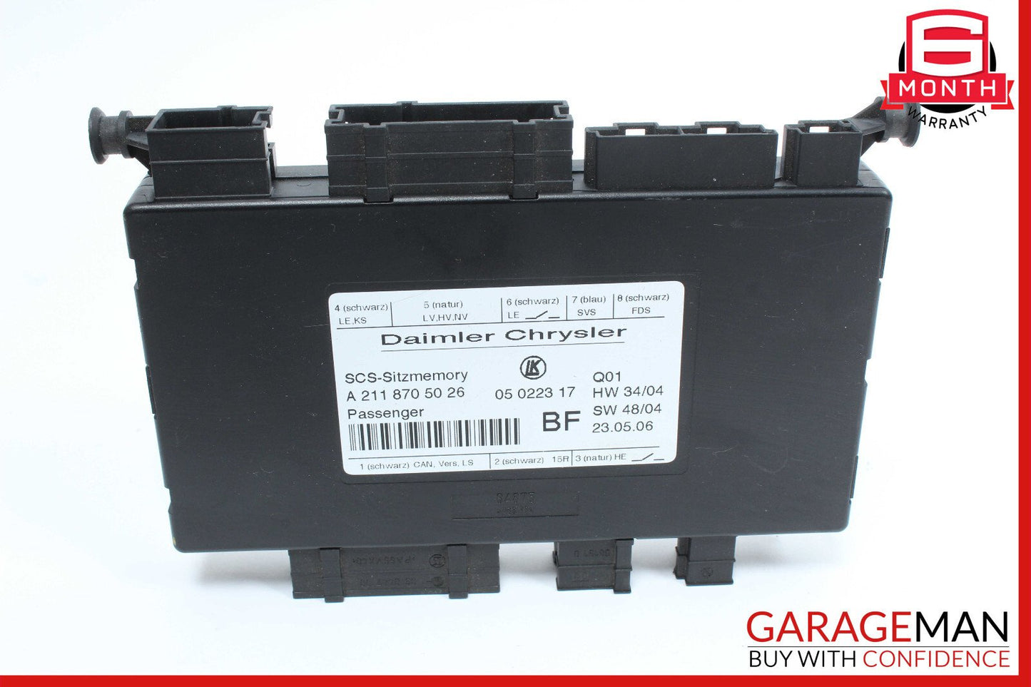 03-11 Mercedes CLS500 E350 Front Right Passenger Seat Control Module Unit