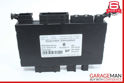 03-11 Mercedes CLS500 E350 Front Right Passenger Seat Control Module Unit