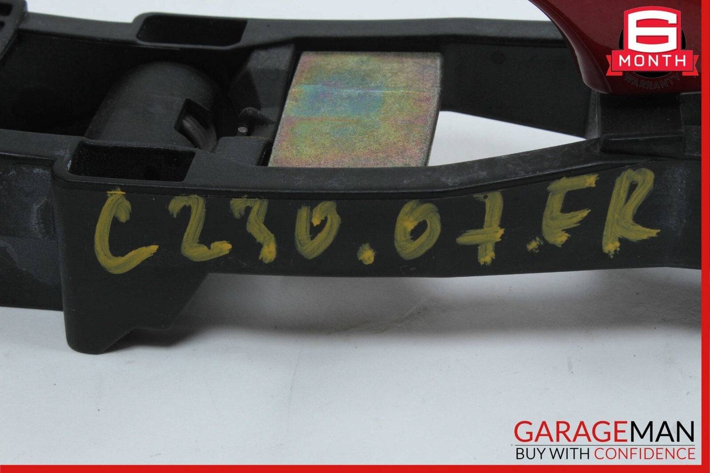 01-07 Mercedes W203 C230 Front Right Passenger Side Exterior Door Handle Red OEM