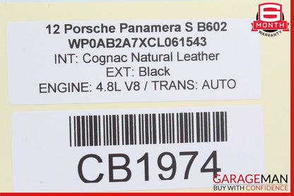 10-16 Porsche Panamera 970 Steering Column Lower Trim Housing Panel Cover Brown