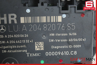 08-11 Mercedes W204 C300 C350 Rear Right Passenger Side Door Control Module OEM