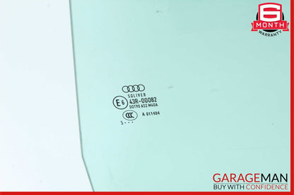 12-18 Audi A6 Rear Left Driver Side Door Window Auto Glass OEM