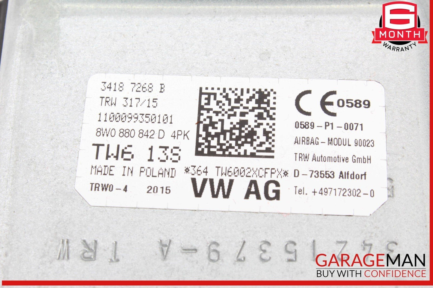 17-24 Audi A4 Front Right Passenger Side Knee Airbag Air Bag 8W0880842D OEM