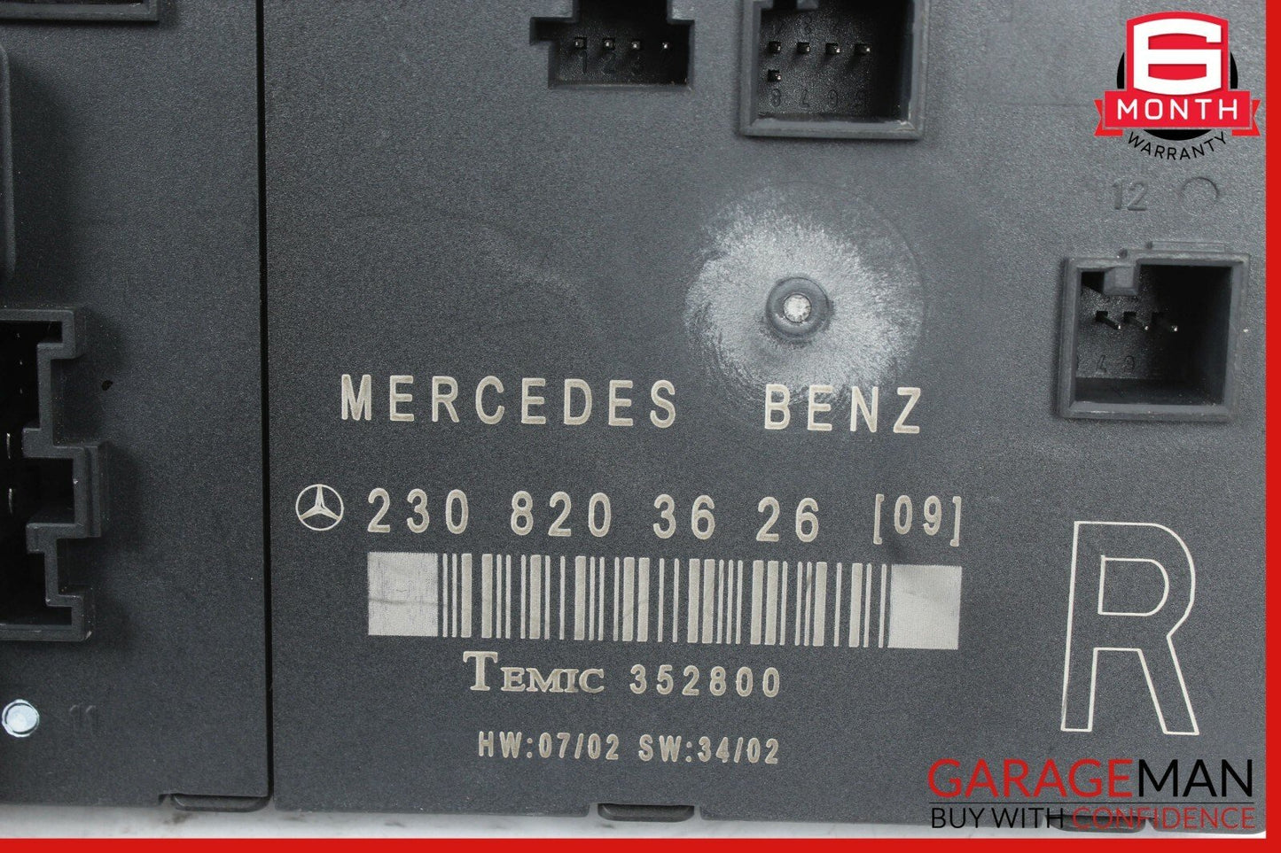 03-08 Mercedes R230 SL500 SL600 Front Right Passenger Door Control Module Unit