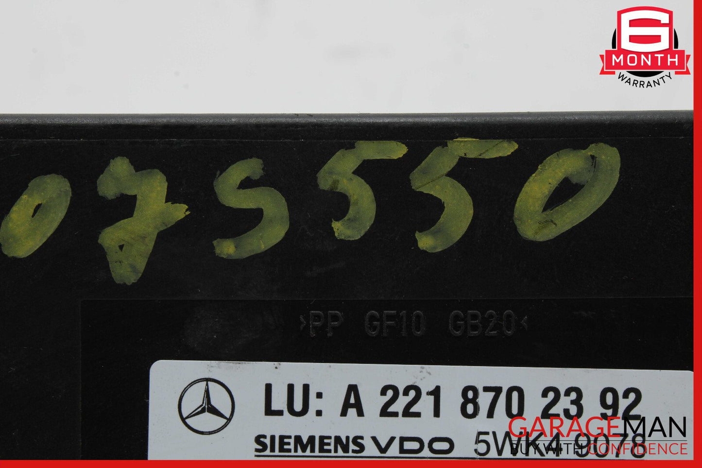 07-10 Mercedes W221 S550 S400 Keyless Go Control Module 2218702392 OEM