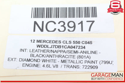 12-18 Mercedes W218 CLS550 Front Right or Left Side Engine Timing Chain Plate