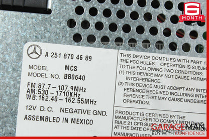 06-12 Mercedes W251 R320 R350 R550 Command Head Unit Navigation Radio CD Player