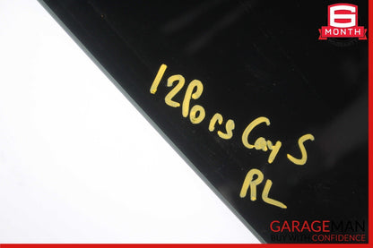 11-18 Porsche Cayenne 958 Rear Left Driver Side Door Window Glass Tinted