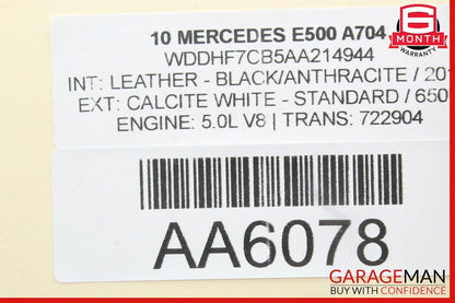08-16 Mercedes W212 E400 C350 GLK350 Rear Left Door Window Regulator Motor OEM