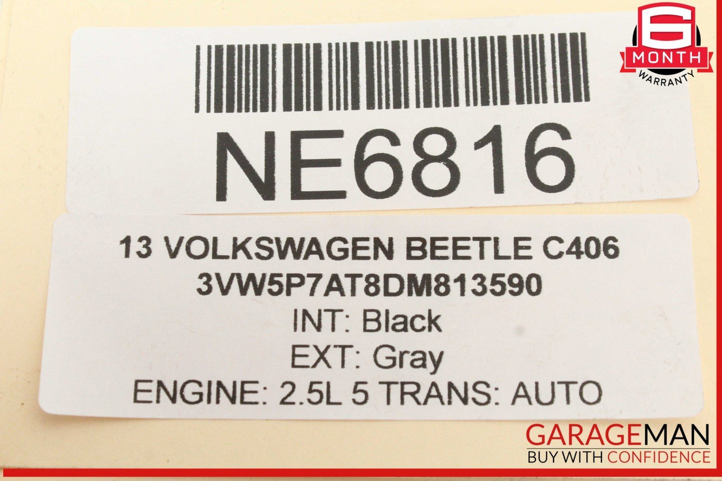 12-14 Volkswagen Beetle Transmission TCU Control Module Unit 09G927750LG OEM