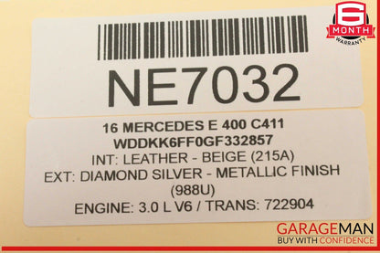 14-17 Mercedes W207 E400 E550 Front Right Side Dashboard AC A/C Air Vent OEM