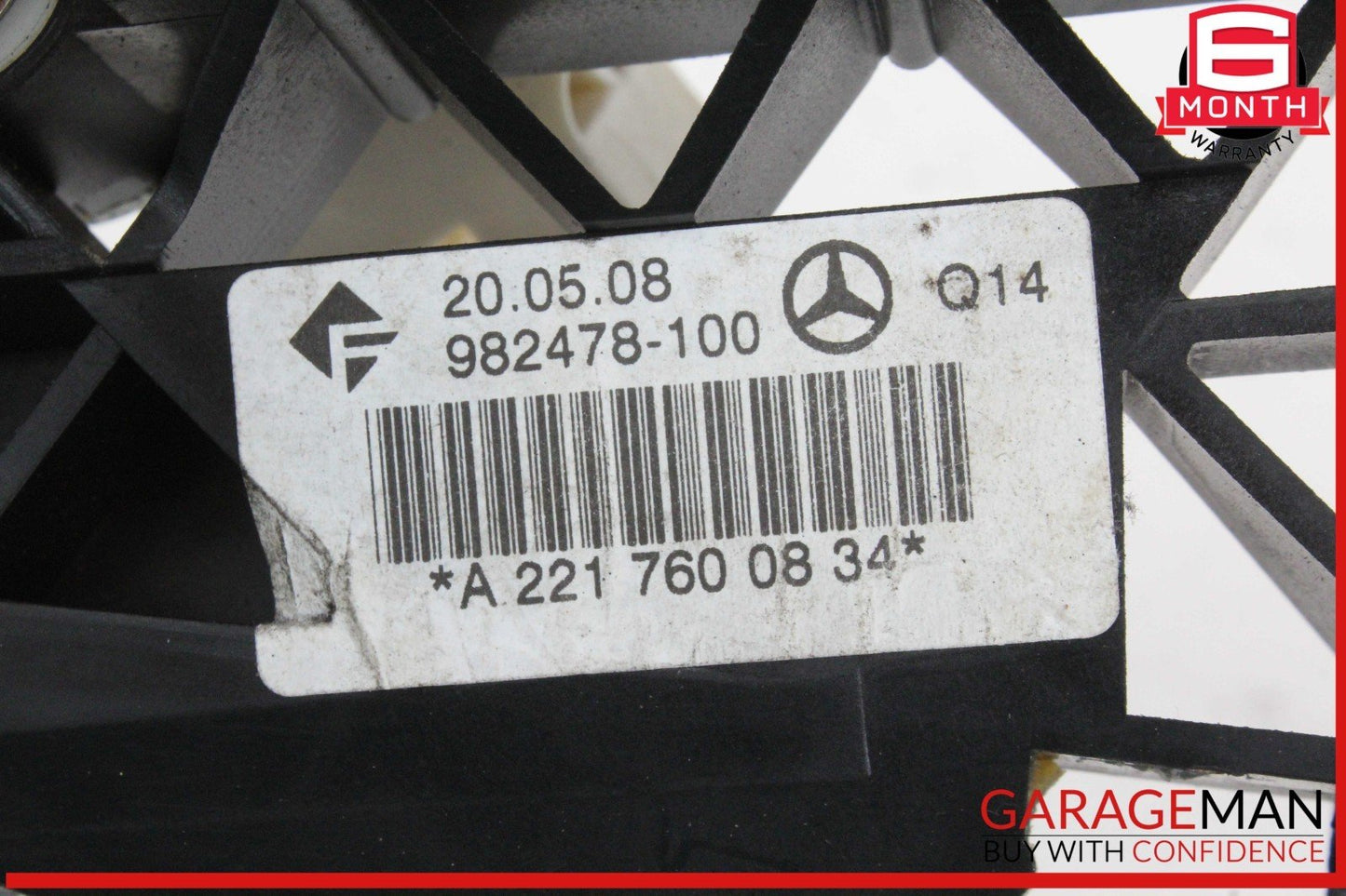 07-13 Mercedes W221 S550 Rear Right Passenger Side Exterior Door Handle Gray OEM