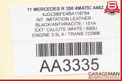06-10 Mercedes W251 R350 Rear Left Side Exterior Door Handle w/ Actuator Set OEM