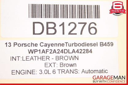 11-17 Porsche Cayenne 958 3.0L Turbo Rear Diff Differential Axle Carrier Assy
