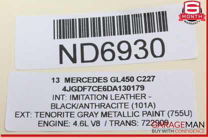 13-19 Mercedes X166 GL450 GLS550 Rear SAM Module Control Unit Signal Acquisition
