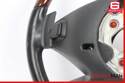 10-13 Mercedes W221 S550 S400 CL550 4 Spoke Driver Steering Wheel Wood Black
