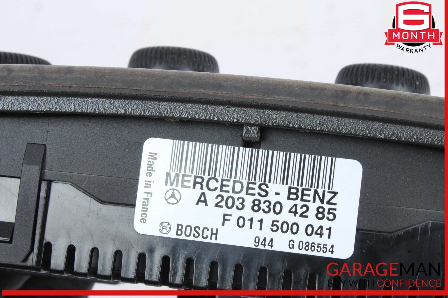 06-09 Mercedes W203 C230 Heater AC A/C Climate Control Panel 2038304285 OEM