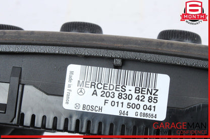06-09 Mercedes W203 C230 Heater AC A/C Climate Control Panel 2038304285 OEM