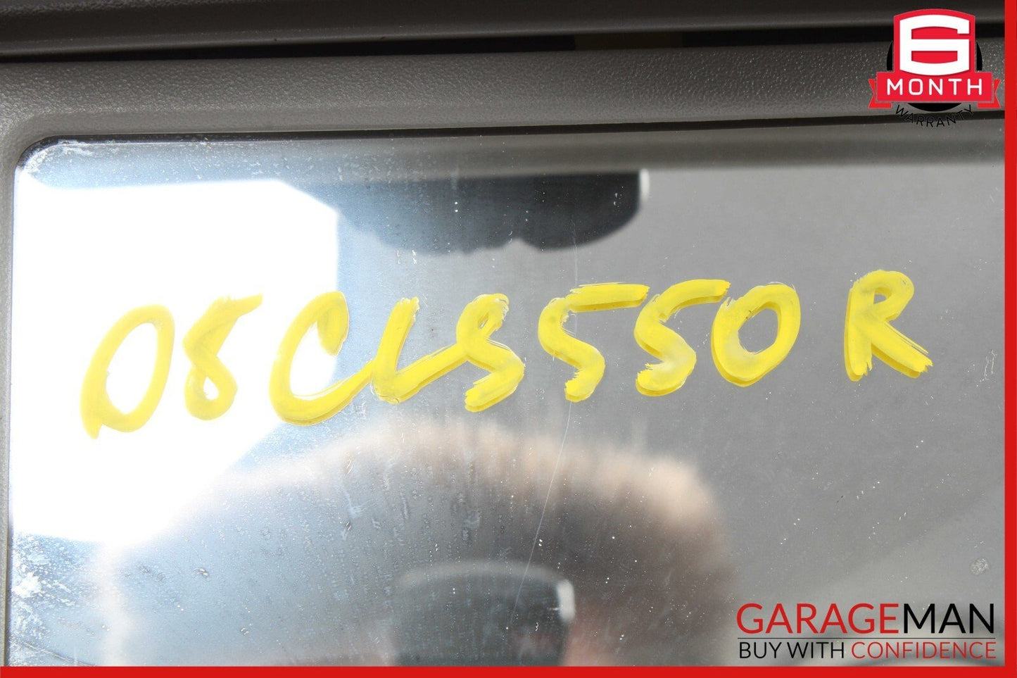 06-11 Mercedes W219 CLS550 Front Right Side Sun Visor Sunvisor Shade Suede Grey