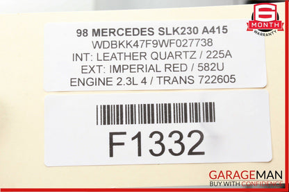 97-00 Mercedes R170 SLK230 ASR ABS Control Module Unit 0225450432 OEM