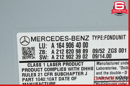 06-13 Mercedes X164 GL450 GL550 Rear Entertainment DVD Player 1649064000 OEM