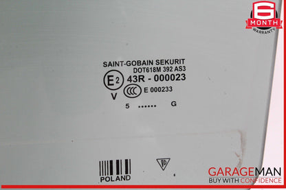 03-10 Porsche Cayenne 955 957 Rear Left Driver Side Door Window Glass OEM