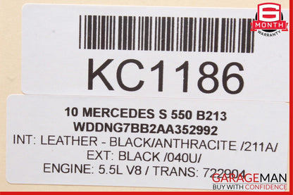 07-14 Mercedes W221 S600 CL550 Front Left Side Dash AC A/C Air Vent Trim Black