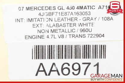 06-12 Mercedes GL320 ML450 Front Right Door Audio Tweeter Speaker Cover Brown