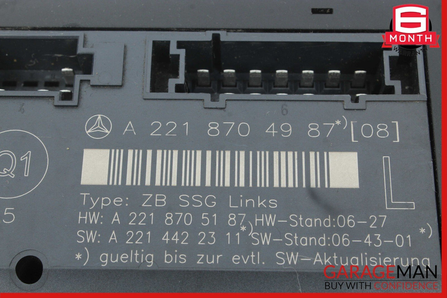 07-13 Mercedes W221 S550 S350 S600 Front Left Driver Under Seat Control Unit OEM