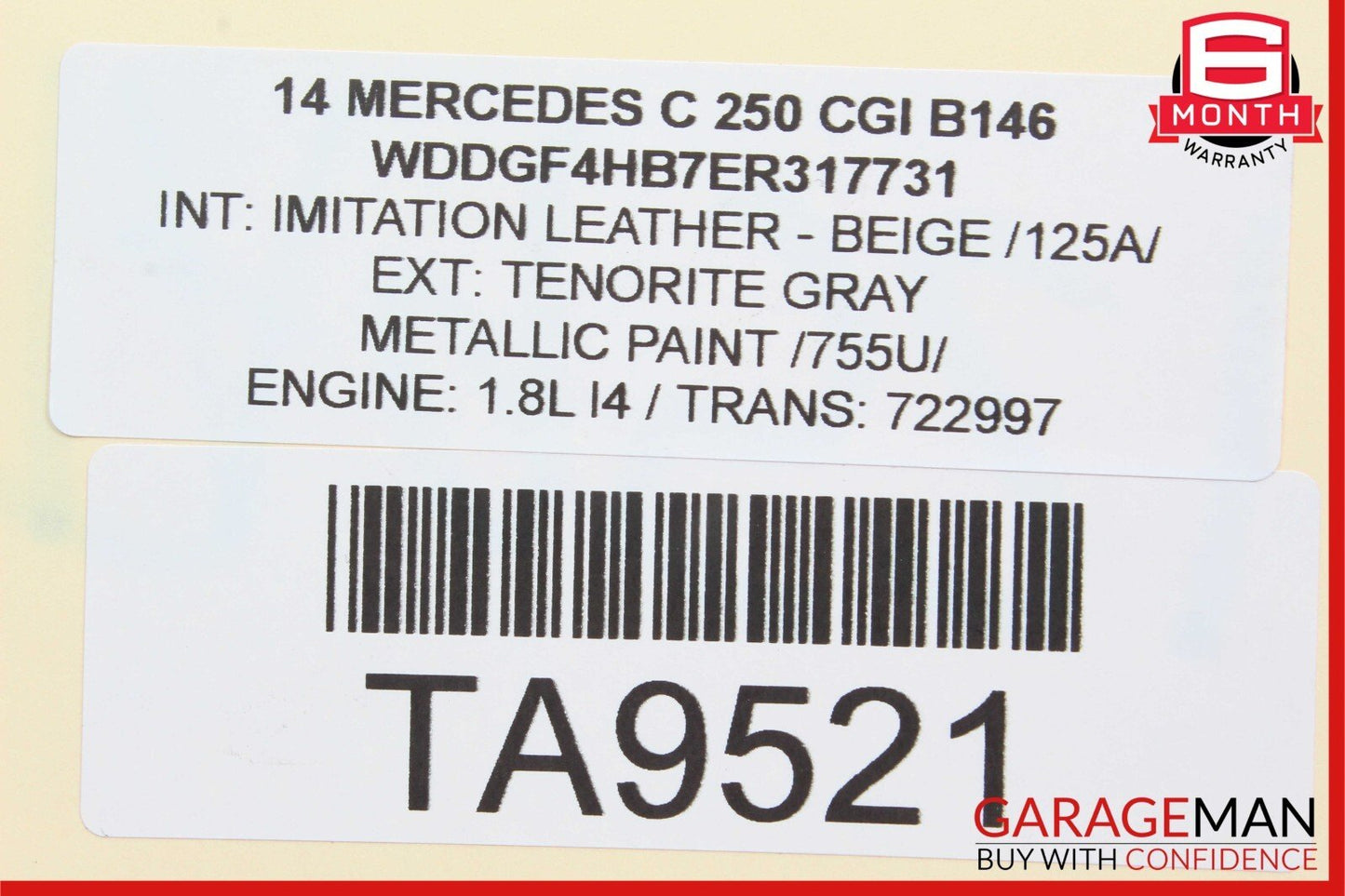 12-15 Mercedes C250 GLK350 ABS Anti Lock Brake Pump Control Module OEM