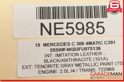 15-20 Mercedes W205 C300 4MATIC Rear Left or Right Side Lower Control Arm OEM