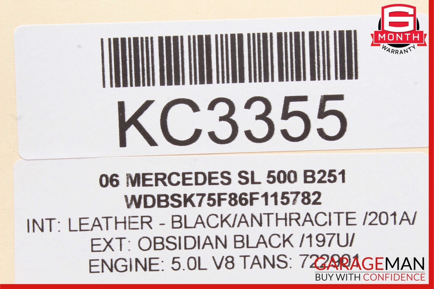 05-08 Mercedes R230 SL500 SL55 AMG Bose Amplifier Audio Amp Control Module Unit