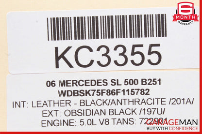 05-08 Mercedes R230 SL500 SL55 AMG Bose Amplifier Audio Amp Control Module Unit