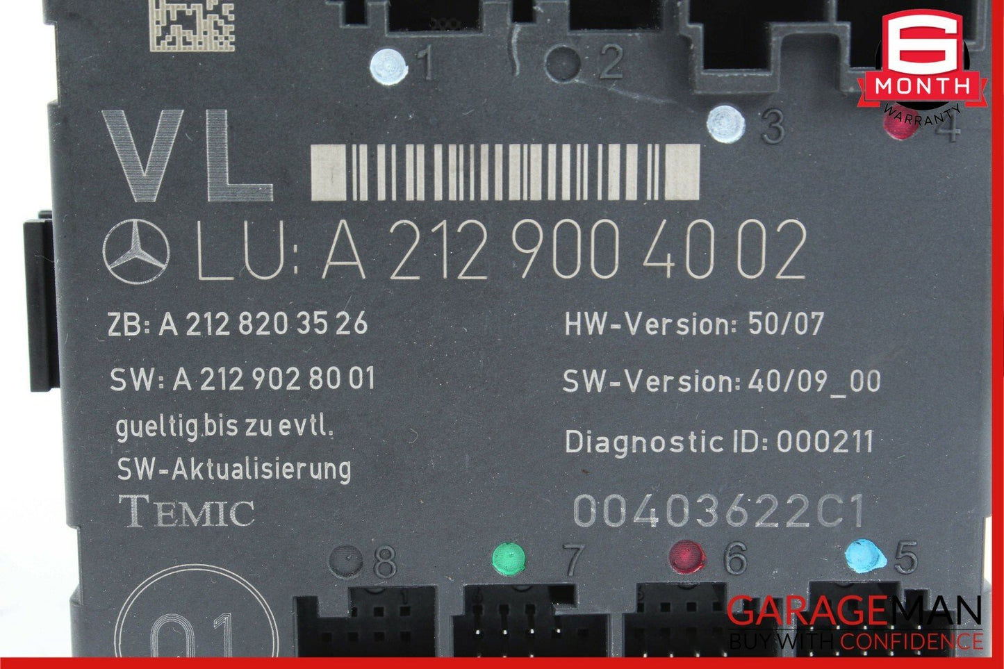 08-14 Mercedes W204 C300 C350 Front Left Side Door Control Module OEM