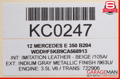 08-18 Mercedes E350 GLK350 CLS550 Rear Right Side Door Controller Module Unit
