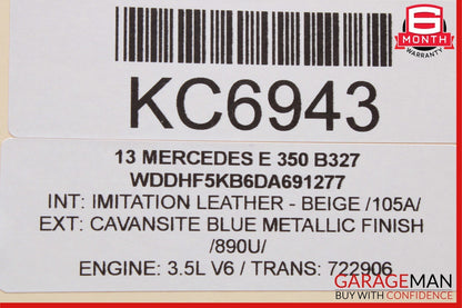 08-18 Mercedes W204 C250 CLS550 C300 Rear Left Side Door Control Module Unit
