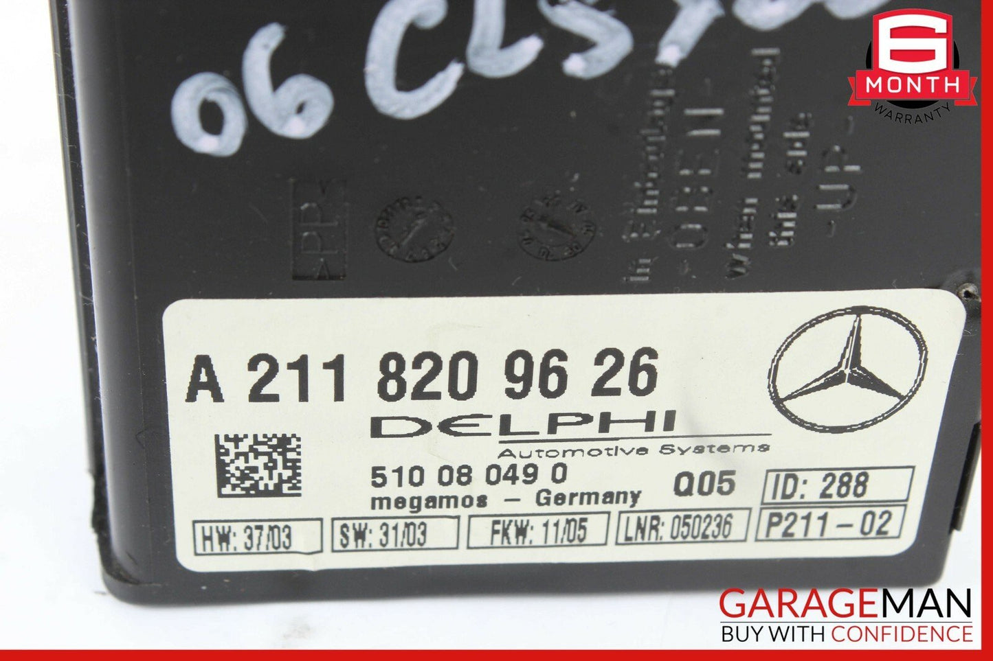 03-11 Mercedes CLS500 E350 Anti Theft Security Alarm Control Controller Module