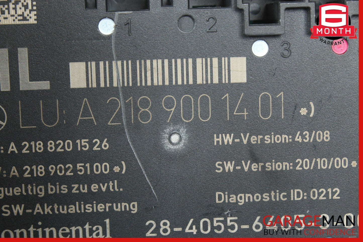 08-15 Mercedes W204 C250 Rear Left Driver Side Door Control Module Q1 OEM