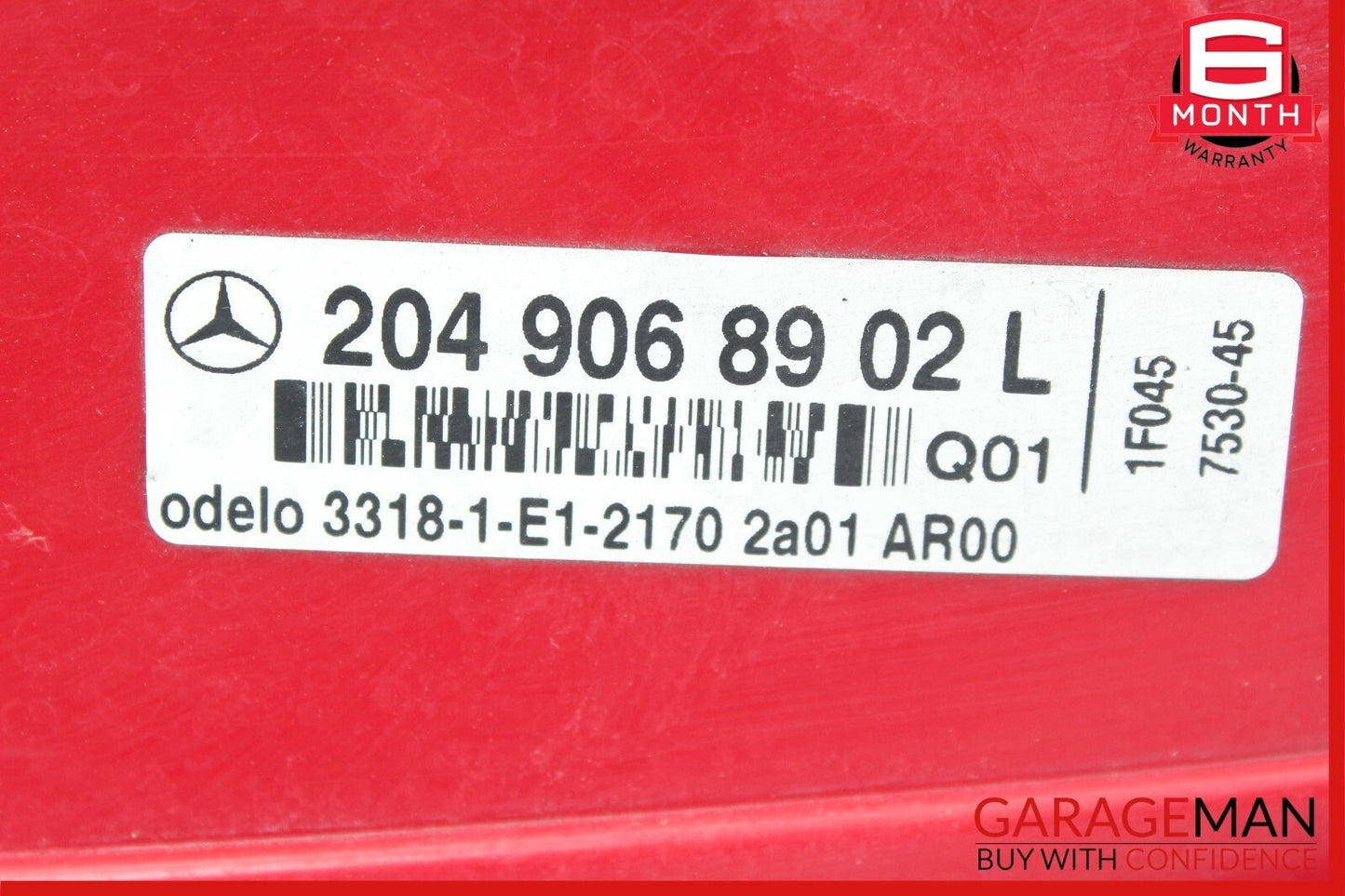 08-11 Mercedes W204 C300 Rear Left Side Taillight Tail Light Lamp OEM