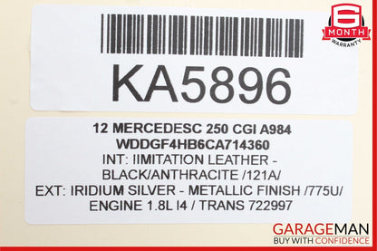08-18 Mercedes W204 C250 Front Right Side Door Control Module 2129004302 OEM