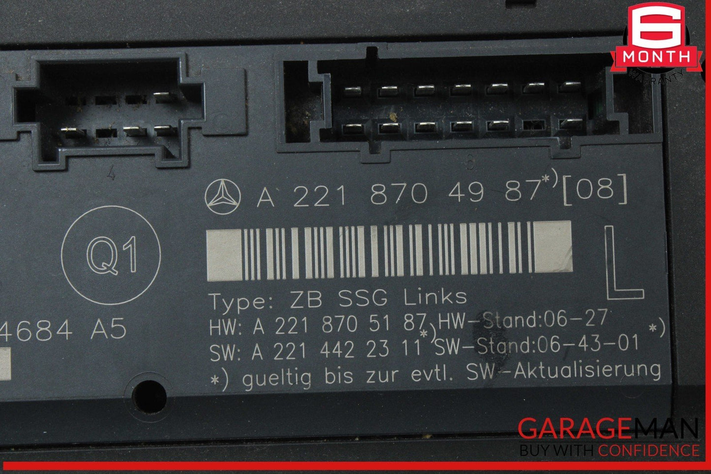 07-13 Mercedes W221 S550 S63 Front Left Driver Side Under Seat Control Unit OEM