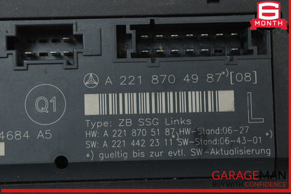 07-13 Mercedes W221 S550 S63 Front Left Driver Side Under Seat Control Unit OEM