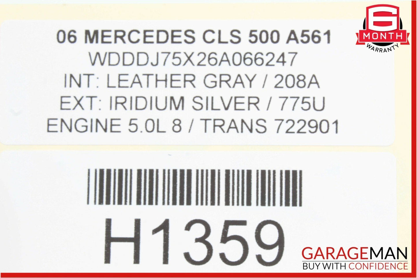 03-06 Mercedes CLS500 E500 Engine Motor Radiator AC A/C Condenser Assembly
