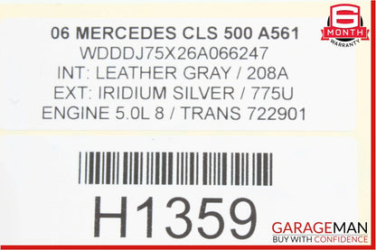 03-06 Mercedes CLS500 E500 Engine Motor Radiator AC A/C Condenser Assembly