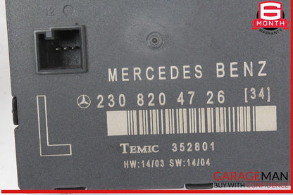 03-12 Mercedes R230 SL500 SL55 AMG Front Left Door Control Module 2308204726 OEM