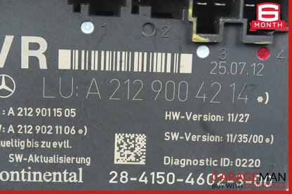 08-14 Mercedes W204 C250 C350 Front Right Side Door Control Module 2129004214