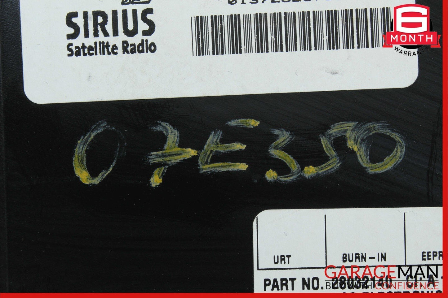 03-08 Mercedes E350 GL450 Sirius Satellite Radio Receiver Module 1698270162 OEM